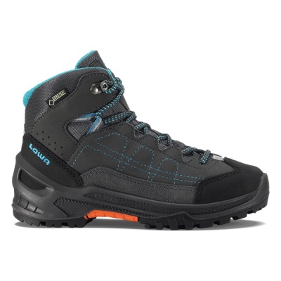 Lowa Approach GTX Mid Junior Lasten Saappaat Tummanharmaat Turkoosi | 5HE5YG2U